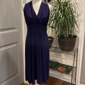 Evan Picone Purple Marilyn Monroe Greek Style Dress Size 12